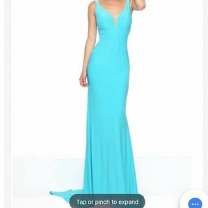 Teal Sherri Hill gown
